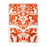 瑞典Fabulous Goose棉质婴儿毛毯，120*150cm 森林神话 红色