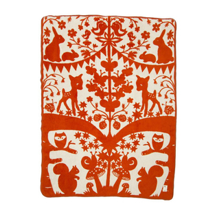 瑞典Fabulous Goose棉质婴儿毛毯，120*150cm 森林神话