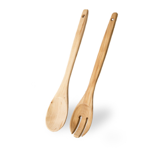 瑞典原产Skandinavisk Hemslojd杜松木圆形色拉勺套装