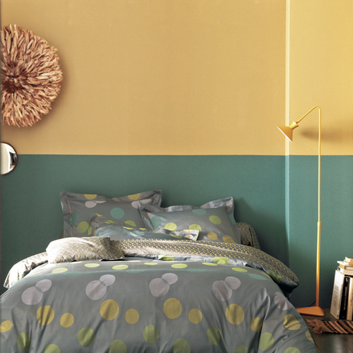 法国原产BLANC DES VOSGES贡缎提花全棉床单被单气泡系列 黄色（仅含床单）