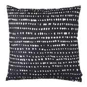 法国原产EDITO简约抱枕靠枕靠垫雪花45x45cm 黑白