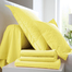 法国原产BLANC DES VOSGES密织全棉网格系列床单 柠檬黄