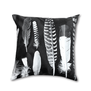 澳大利亚原产SQ STUDIO生物可降解油墨印刷方形亚麻抱枕靠垫