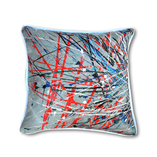 澳大利亚原产SQ STUDIO生物可降解油墨印刷方形亚麻抱枕靠垫