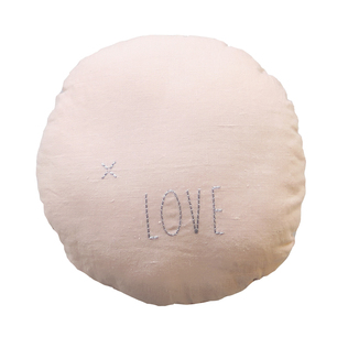 法国原产BLOSSOM字母亚麻靠垫沙发靠枕抱枕