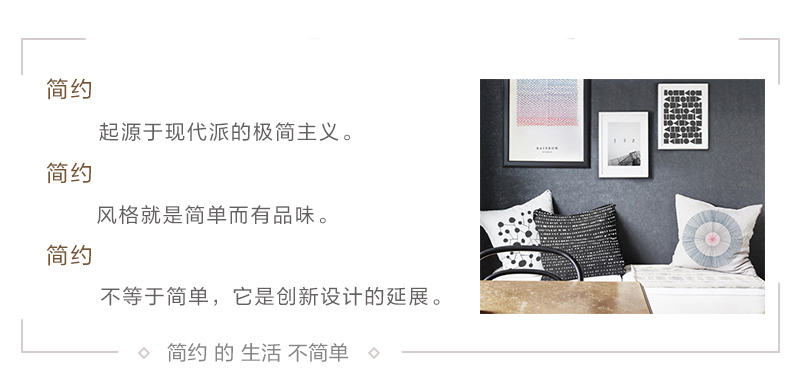 法国原产EDITO简约抱枕靠枕靠垫雪花45x45cm 黑白