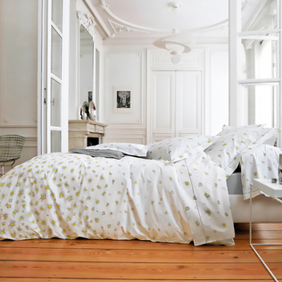 法国原产BLANC DES VOSGES全棉春意盎然一吐芬芳系列枕套