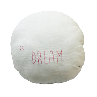 法国原产BLOSSOM字母亚麻靠垫沙发靠枕抱枕