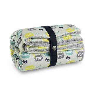 法国原产Carotte&Cie婴儿毯新生儿抱毯爬行毯英雄印花