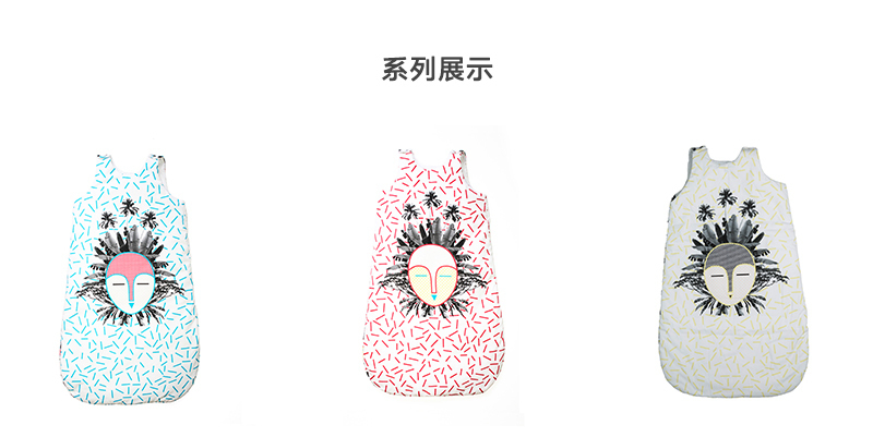 法国原产anatology可调节婴幼儿睡袋宝宝睡袋无袖睡袋 天蓝