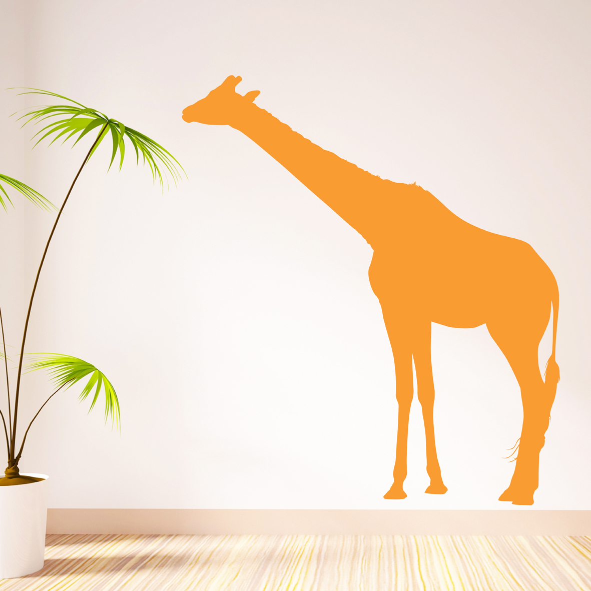 英国原产The Bright Blue Pig儿童房单只长颈鹿墙贴