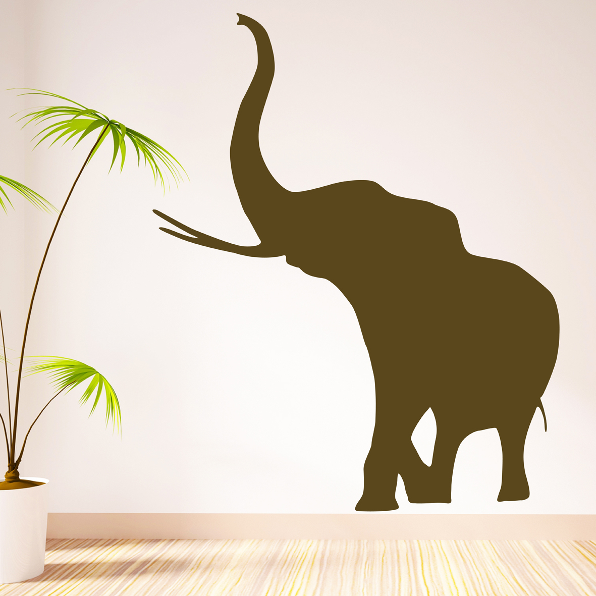 英国原产The Bright Blue Pig儿童房单只大象墙贴装饰画