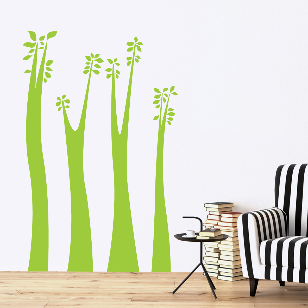 英国原产The Bright Blue Pig儿童房绿色树木和枝叶墙贴