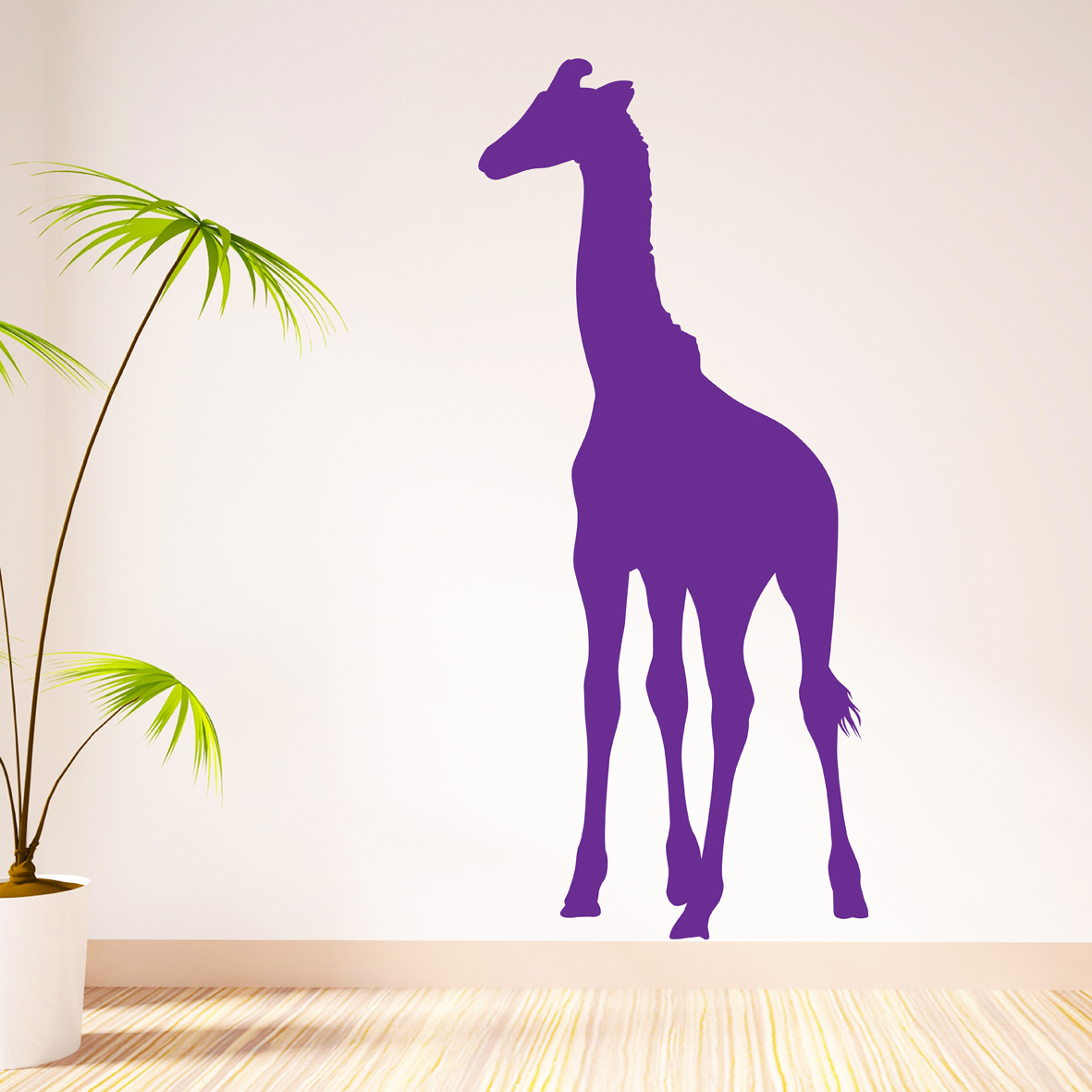 英国原产The Bright Blue Pig儿童房单只长颈鹿墙贴