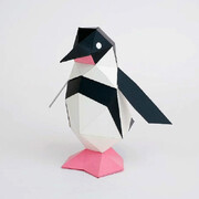 日本原产KAKU KAKU3D立体纸质拼图动物纸模儿童DIY玩具