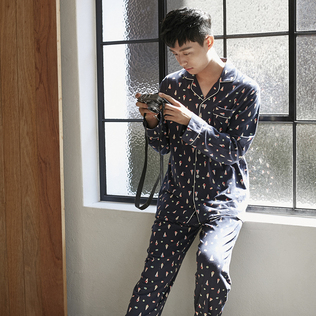 韩国原产JO'S LOUNGE纯棉家居服休闲睡衣套装蛋卷冰淇淋