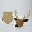 日本原产KAKU KAKU3D立体纸质拼图动物纸模儿童玩具 墙饰 鹿 M