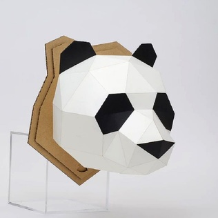 日本原产KAKU KAKU3D立体纸质拼图动物纸模儿童玩具