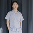 韩国原产JO'S LOUNGE纯棉家居服休闲服睡衣套装纯色 蓝色