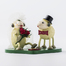 德国原产Kunstgewerbe Uhlig木质摆件 "新婚的咩咩羊"系列 浅黄