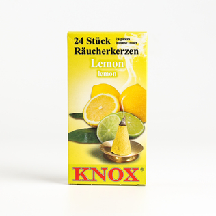 德国原产KNOX塔香柠檬味香熏香料点燃型固体燃烧24粒/盒