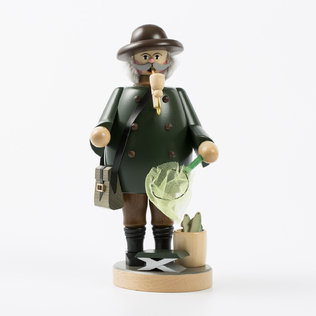 德国原产Pewo手工香薰木偶玩偶桌面摆件工艺饰品钓鱼人