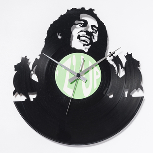 意大利原产DIS C'O'CLOCK鲍勃先生黑胶唱片碟挂钟钟表