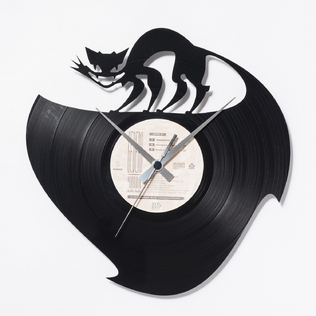 意大利原产DIS C'O'CLOCK冒险旅程黑胶唱片碟挂钟钟表