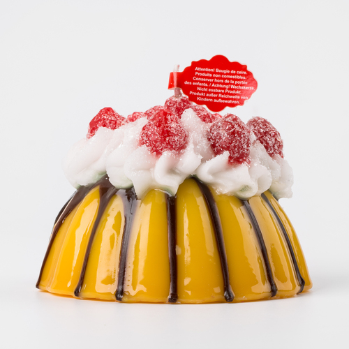 意大利原产Cereria Introna手工创意香熏蜡烛 草莓蛋糕 黄色