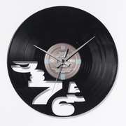 意大利原产DIS C'O'CLOCK朝九晚五黑胶唱片碟挂钟钟表