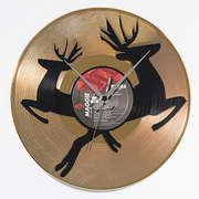 意大利原产DIS C'O'CLOCK鸳鸯灵鹿黑胶唱片碟挂钟钟表