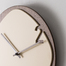 意大利原产SABRINA FOSSI DESIGN木制创意装饰挂钟钟表 米色