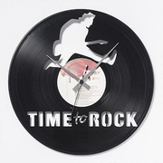 意大利原产DIS C'O'CLOCK摇滚时间黑胶唱片碟挂钟钟表