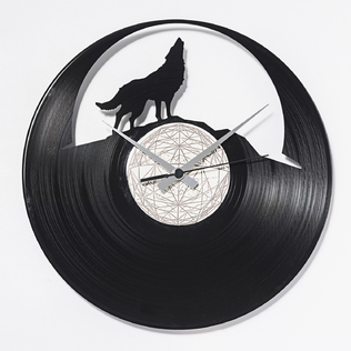 意大利原产DIS C'O'CLOCK饿狼传说黑胶唱片碟挂钟钟表