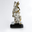 意大利原产GOLD LINE镀金镀银实木底座圣乔治屠龙雕塑摆件 银色