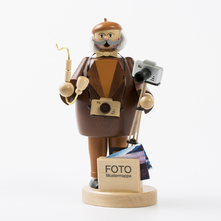 德国原产Pewo手工香薰木偶玩偶桌面摆件工艺品人物摄影师