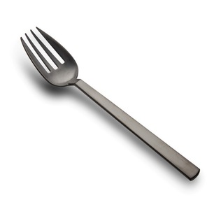 丹麦原产OLE PALSBY DESIGN 不锈钢黑钛涂层午餐叉