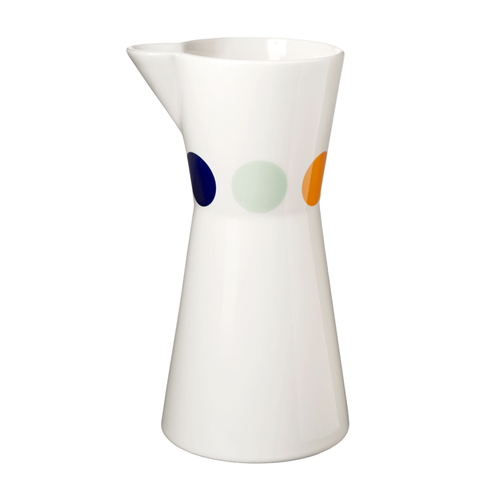 丹麦原产HELBAK陶瓷水罐手绘水罐艺术水罐 多彩斑点