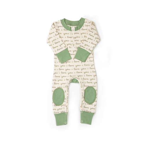美国原产cat&dogma全棉婴幼儿运动衫运动衣连体衣 绿色 0-3个月 