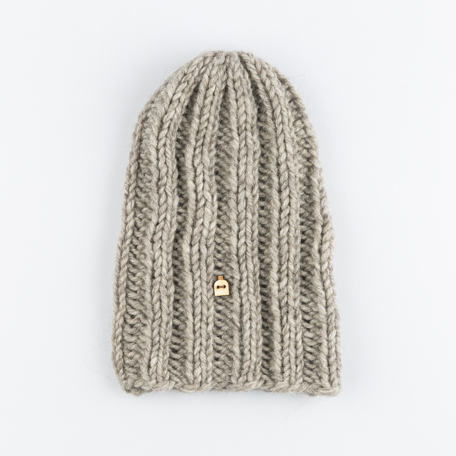 芬兰原产MYSSYFARMI羊毛针织帽手工帽保暖帽 灰色