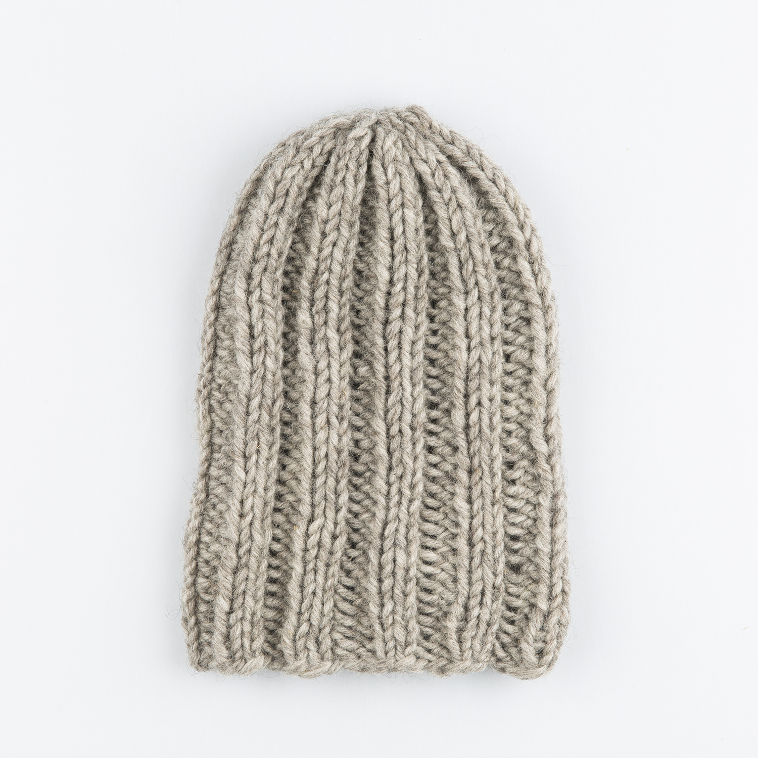 芬兰原产MYSSYFARMI羊毛针织帽手工帽保暖帽 灰色