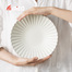日本原产AITO HANA濑户烧陶瓷花之瓣餐具餐盘大盘 月白色