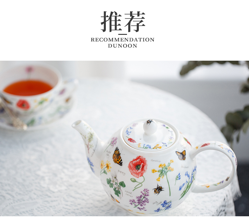 英国丹侬Dunoon骨瓷茶具套装 花园系列 一杯一碟