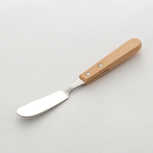 日本原产Nagao natural系列 木柄不锈钢 黄油抹刀果酱刀 黄油抹刀果酱刀