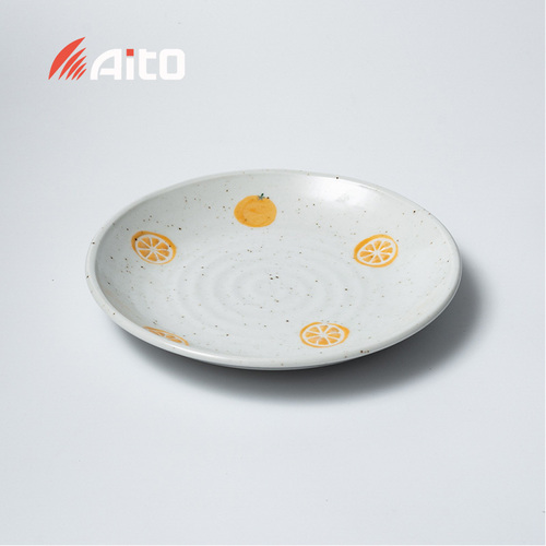 日本原产AITO美浓烧FRUITS系列 甜橙大皿盘