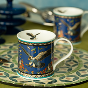 英国原产DUNOON丹侬Wessex型骨瓷茶杯水杯骨瓷马克杯&nbsp;阿拉伯猎鹰 黑色礼盒