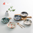 日本原产Aito Nordic Flower 四季系列美浓烧陶瓷餐盘套装 彩色