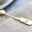 日本原产elfin高桑金属不锈钢镀金咖啡勺蛋糕勺13cm 金黄