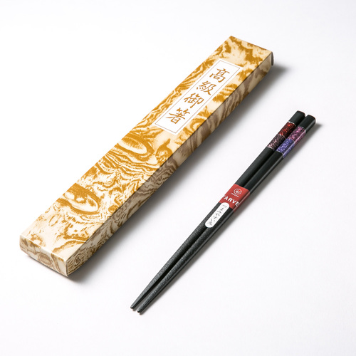 日本原产kawai传统漆器五彩系列实木尖角漆筷 红色