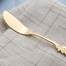 日本原产elfin 高桑金属不锈钢镀金奶油抹刀黄油抹刀143mm 金黄